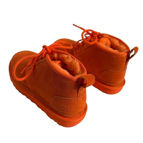 UGG Neumel Women’s Chukka Casual Suede Boots Orange Soda - Picture 6 of 9
